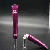 Fashion Design Cosmetic PE Tube Packaging With Airless Pump Cap
