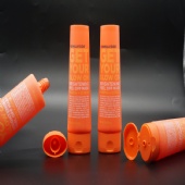 Wholesale Oval Cosmetic Extruded Tube Packaging With Flip Top Cap