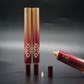 Luxury Cosmetic Containers Polyfoil Tube With Nozzle Cap