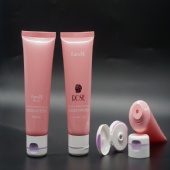 High Quality Cosmetic Plastic Shampoo Facial Cleanser Tube Packaging With Flip Top Cap