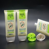 Oval Ointment Pharmaceutical Cream Tube Packaging With New Flip Top Cap