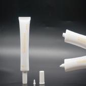 Empty Cosmetic Oval Tube For Skincare Packaging With Screw Cap