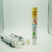 Empty Aluminum Laminated Toothpaste Tube Packaging With Screw Cap