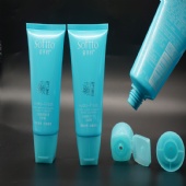 40mm dia 100ml Plastic Soft Tubes Flip Top Cap For Facial Cleanser