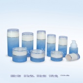 Skin Care Packaging Cosmetic Glass Cream Jars and Bottles With Pump