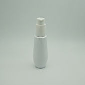 Factory price 100ml empty white plastic cosmetic airless pump bottle wholesale
