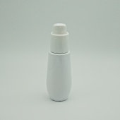 Hot selling elegant 80ml empty white plastic cosmetic packaging airless pump bottle