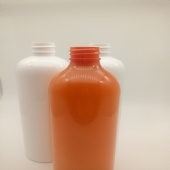 Solid - colored cylindrical plstic bottle for liquid package