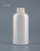 White Empty Custom Made Cosmetic Packaging Bottles With Screw-on Cap