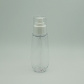 Elegant 150ml transparent plastic empty cosmetic mist spray bottle