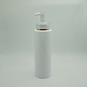 High quality white pet plastic cosmetic lotion shampoo dispenser pump bottle