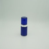 Blue acrylic fancy 25ml skin care cosmetic airless pump bottle