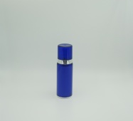 Luxury 55ml blue acrylic cosmetic packaging airless lotion pump bottle